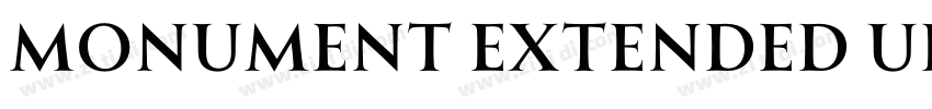 Monument Extended Ul字体转换